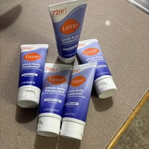 Lume Whole Body Deodorant Invisible Cream Soft Powder 2.2oz- ** NEW** Lot Of 5